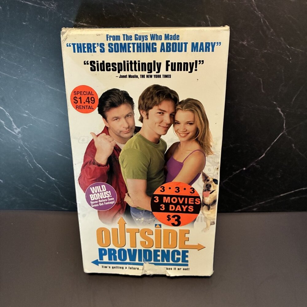Outside Providence VHS Tape Farrelly Brothers Comedy Alec Baldwin Shawn Hatosy